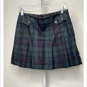 Gap Plaid Pleated Skirt